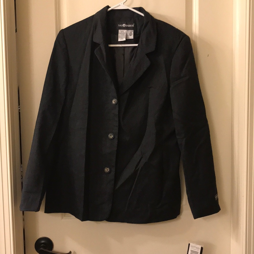 Charcoal gray blazer